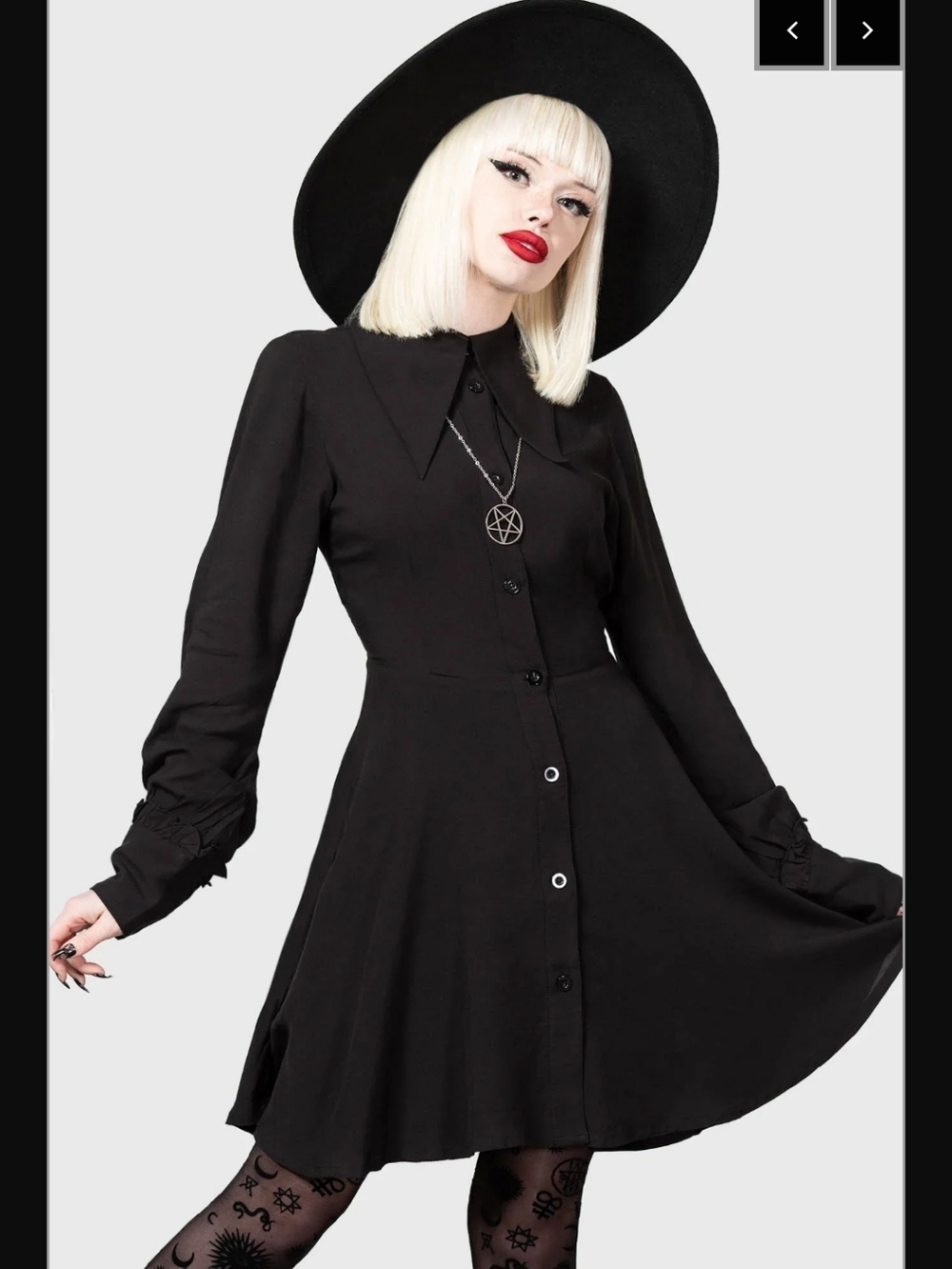 Killstar Kimaris Long Sleeve Dress, BNWT, Size S